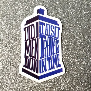 10/$10 DR. WHO Tardis waterproof sticker TV Show